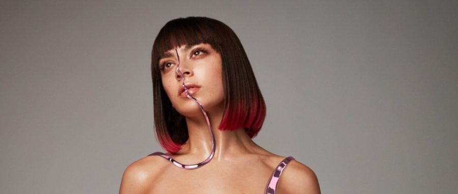 Charli+XCX+in+the+album+art+for+Charli.