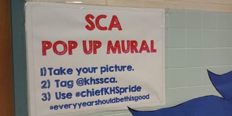 SCA Posts Pop-Up Mural to Promote School Spirit
