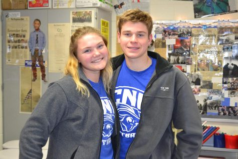 Erin Guckin and Thomas Sutryk on Twin Tuesday. 
 