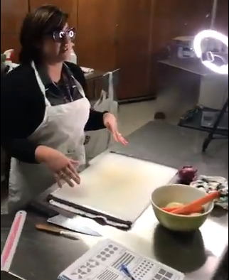 Catering Teacher Takes the Kitchen to Zoom