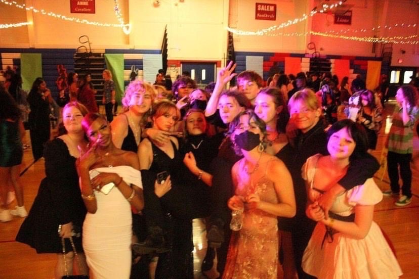 Students enjoy themselves at Kempsville's 2022 Homecoming Dance.